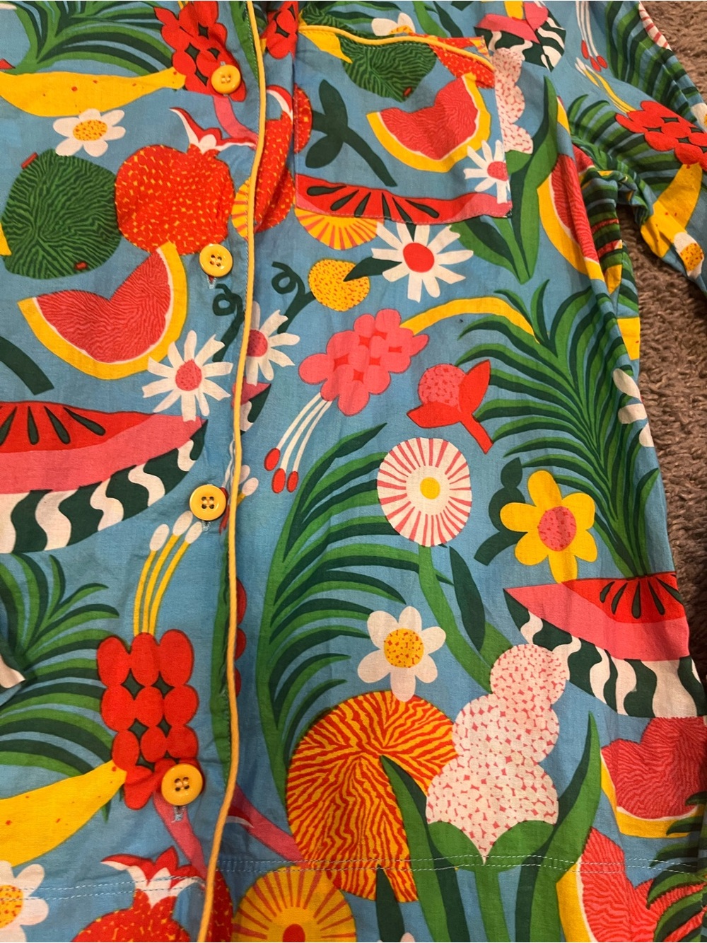 ban.do Tropical Leisure Shirt M Vintage - Picture 5 of 6